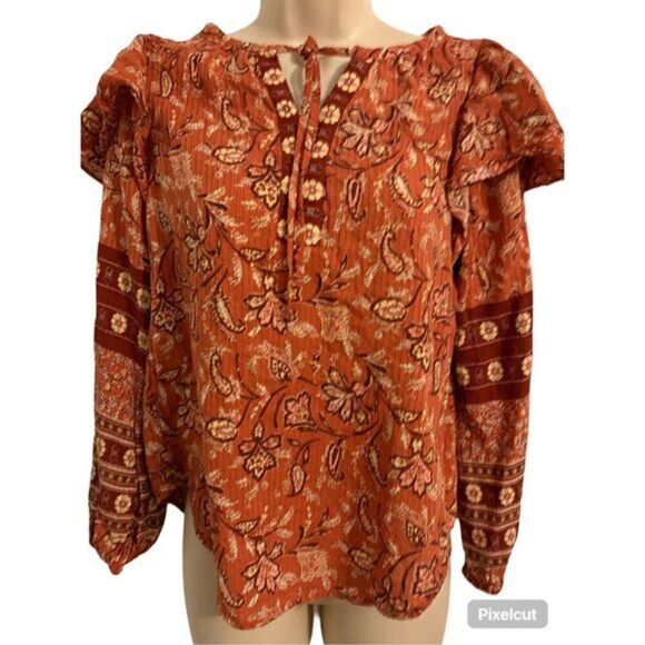 Talbots Cute Floral Long Sleeve Top. Size XS - Picture 1 of 7